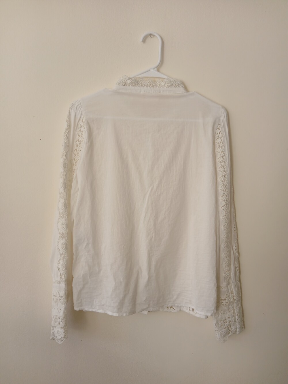 Sezane Rym Shirt In Ecru - Picture 9 of 11